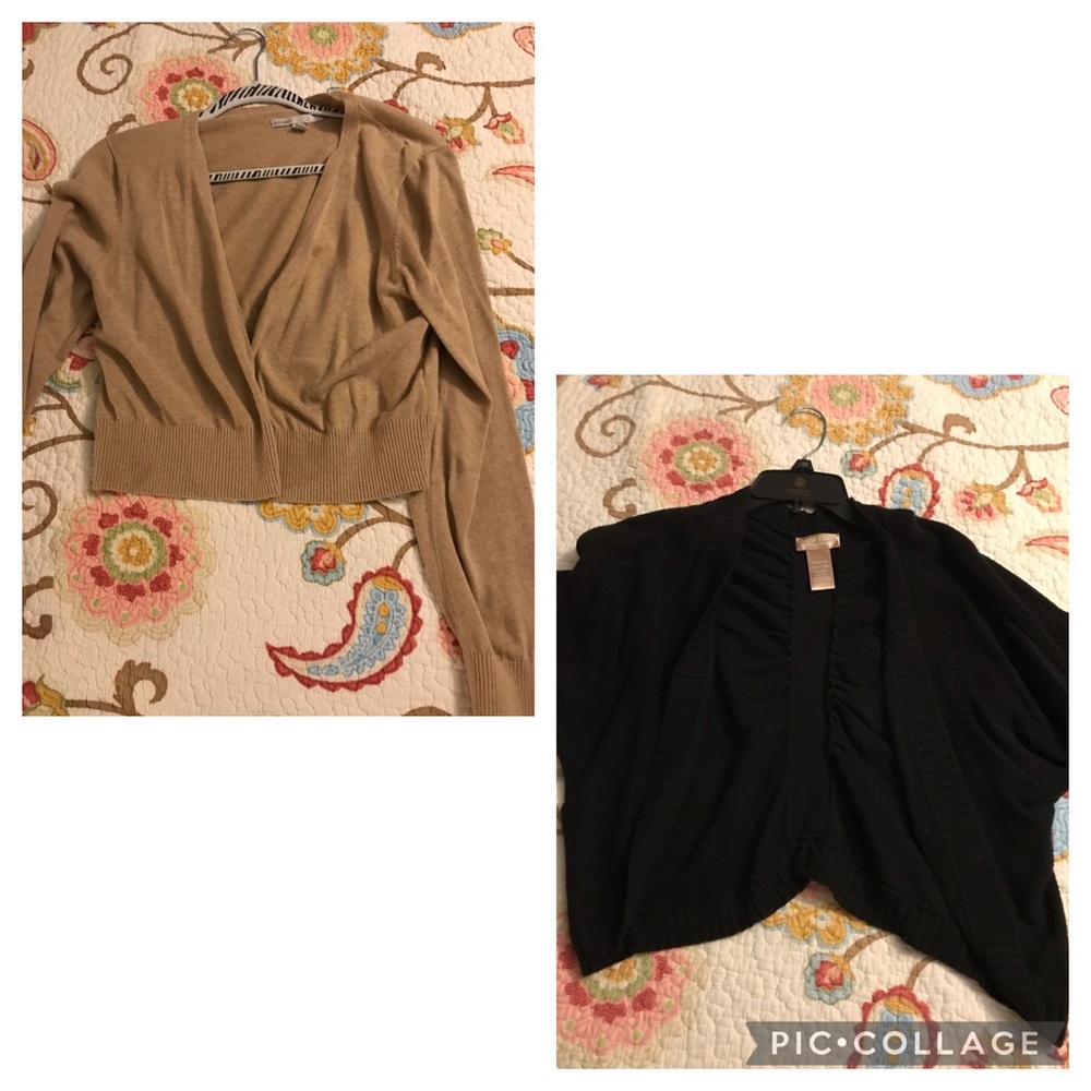 3/$25 Set of cropped cardigan